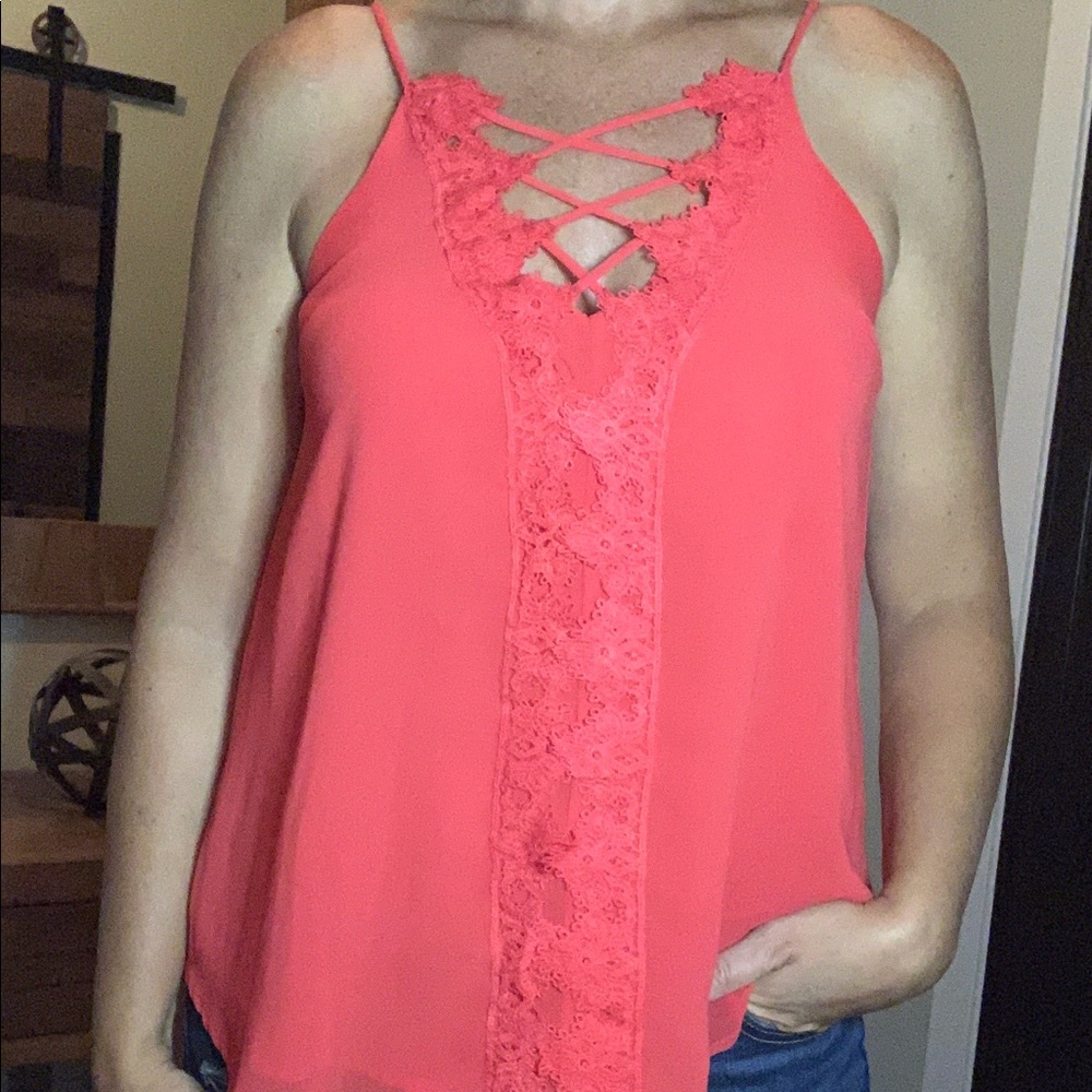 Lace Front Tank